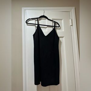 aritiza mini black suede wilfred dress size s